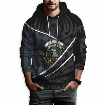 MacLaren (McLaren) Tartan Family Crest Hoodie Celtic Scottish Thistle Floral