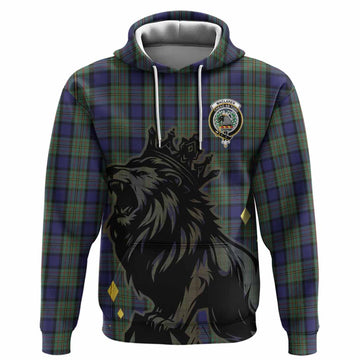 MacLaren (McLaren) Tartan Family Crest Hoodie Crowned Lion Roaring