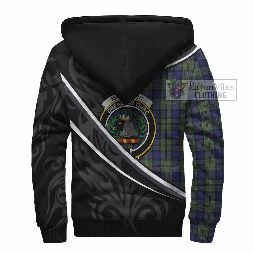 MacLaren (McLaren) Tartan Family Crest Sherpa Hoodie Celtic Scottish Thistle Floral - Tartan Vibes Clothing