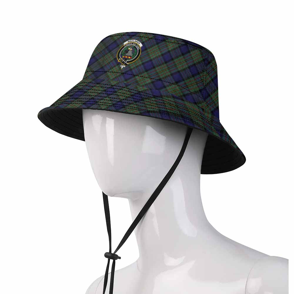 MacLaren (McLaren) Tartan Fishing Hat with Family Crest