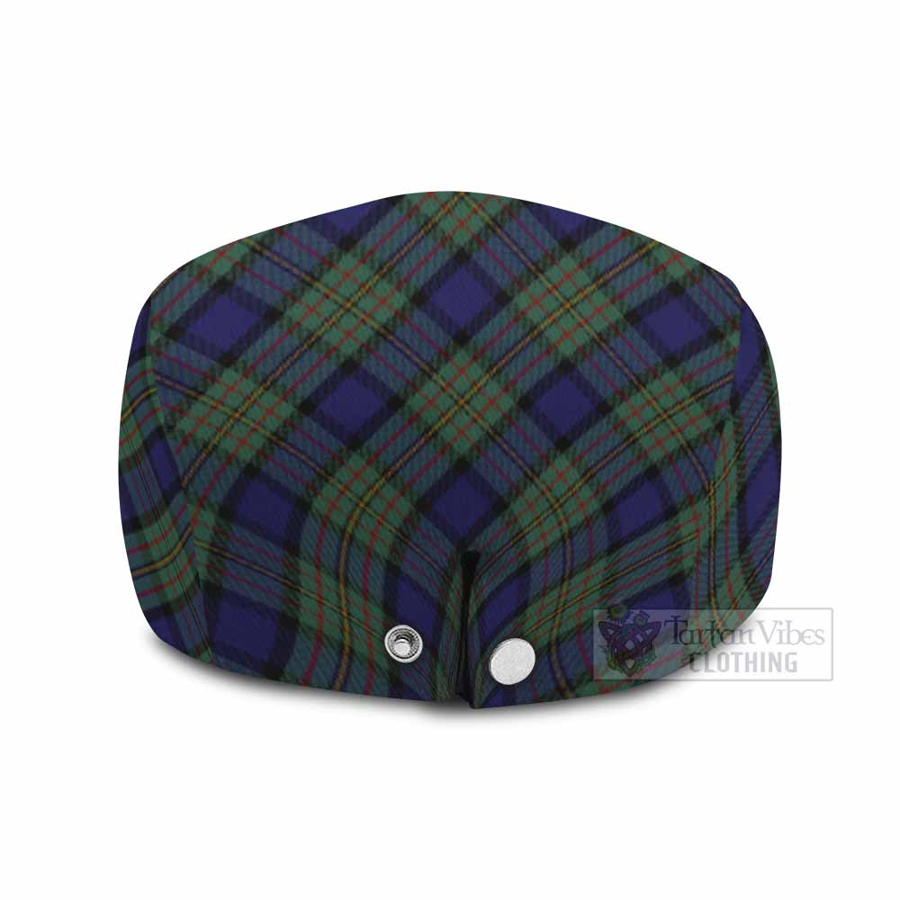 MacLaren (McLaren) Tartan Flat Cap, Jeff Cap Cross Style with Family Crest - Tartan Vibes Clothing