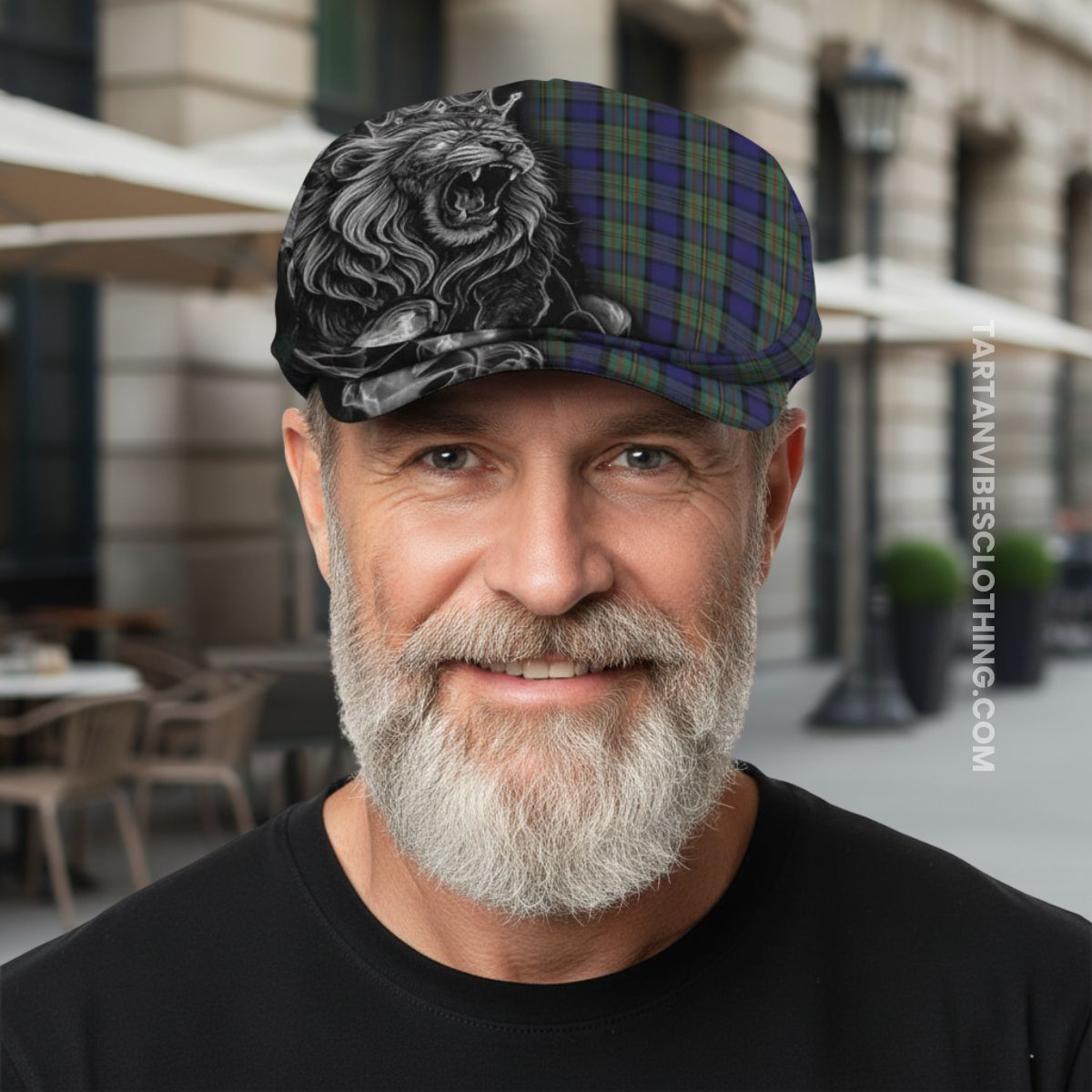 MacLaren (McLaren) Tartan Flat Cap, Jeff Cap Roaring Lion Heritage