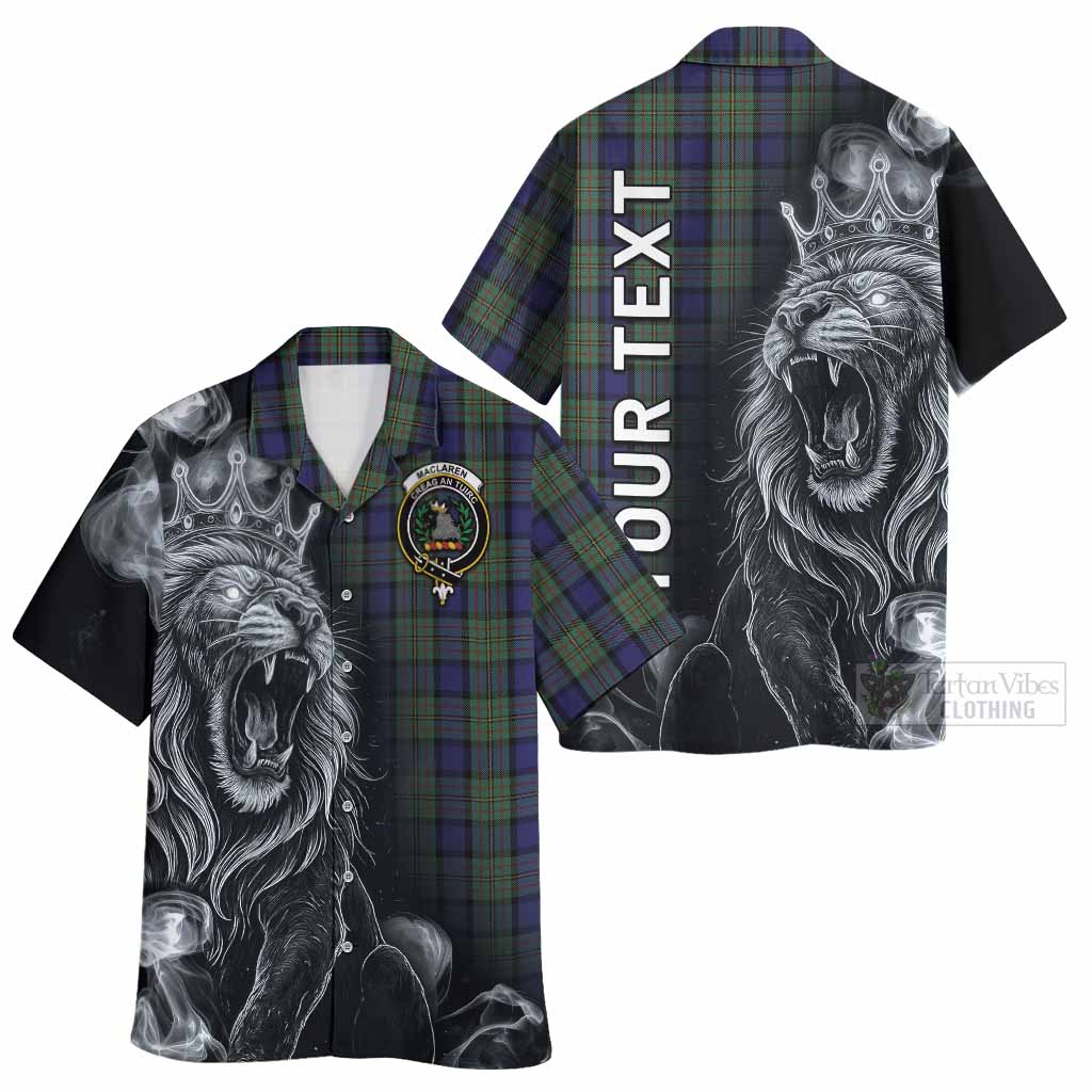 MacLaren (McLaren) Tartan Hawaiian Shirt Roaring Lion Heritage