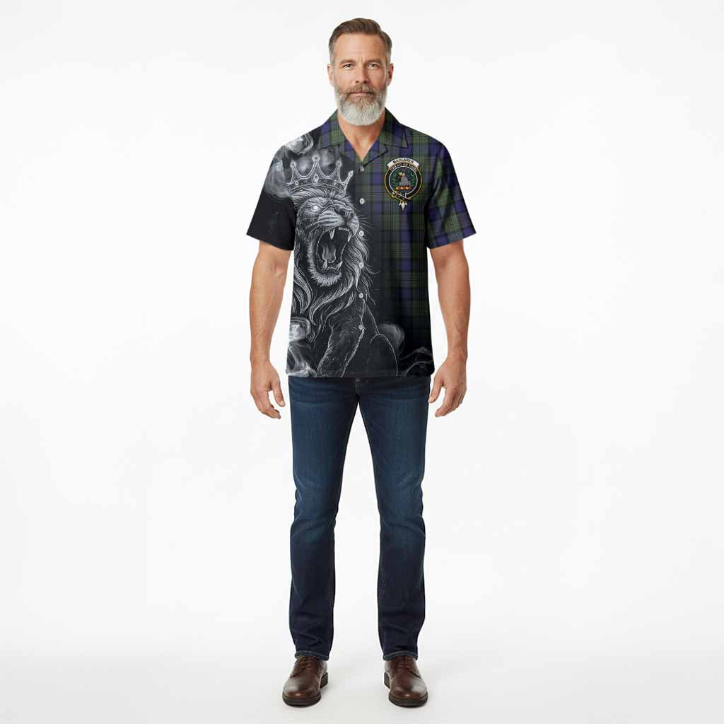 MacLaren (McLaren) Tartan Hawaiian Shirt Roaring Lion Heritage