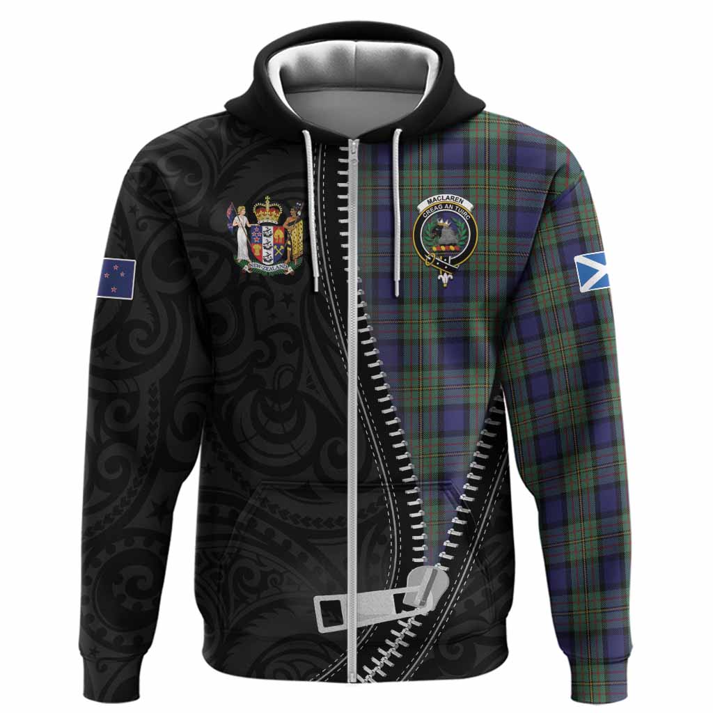 MacLaren (McLaren) Tartan Hoodie New Zealand Pattern Unique Zipper Stylized
