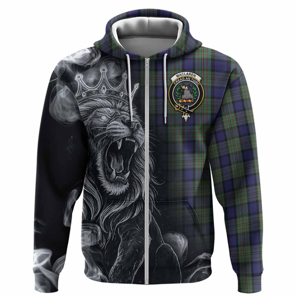MacLaren (McLaren) Tartan Hoodie Roaring Lion Heritage