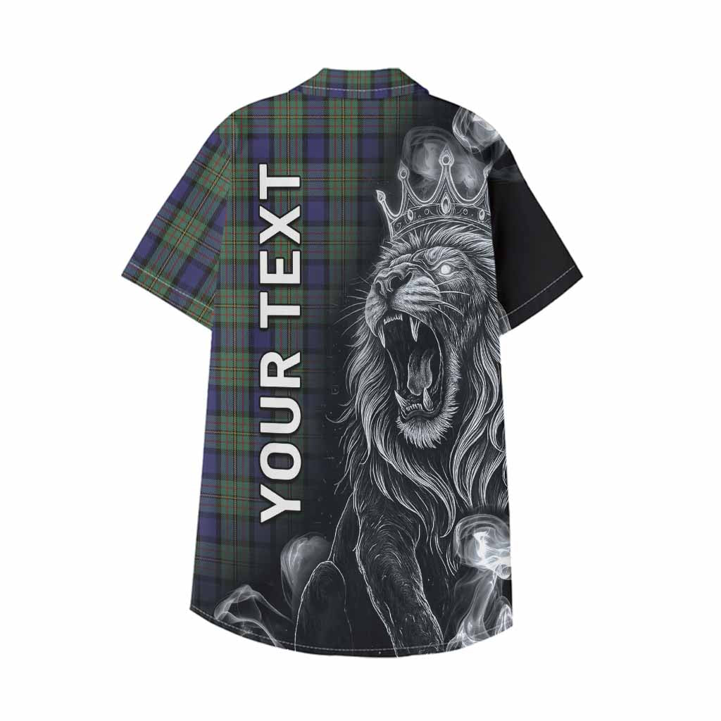 MacLaren (McLaren) Tartan Kid Hawaiian Shirt Roaring Lion Heritage