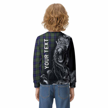 MacLaren (McLaren) Tartan Kid Knitted Sweatshirt Roaring Lion Heritage