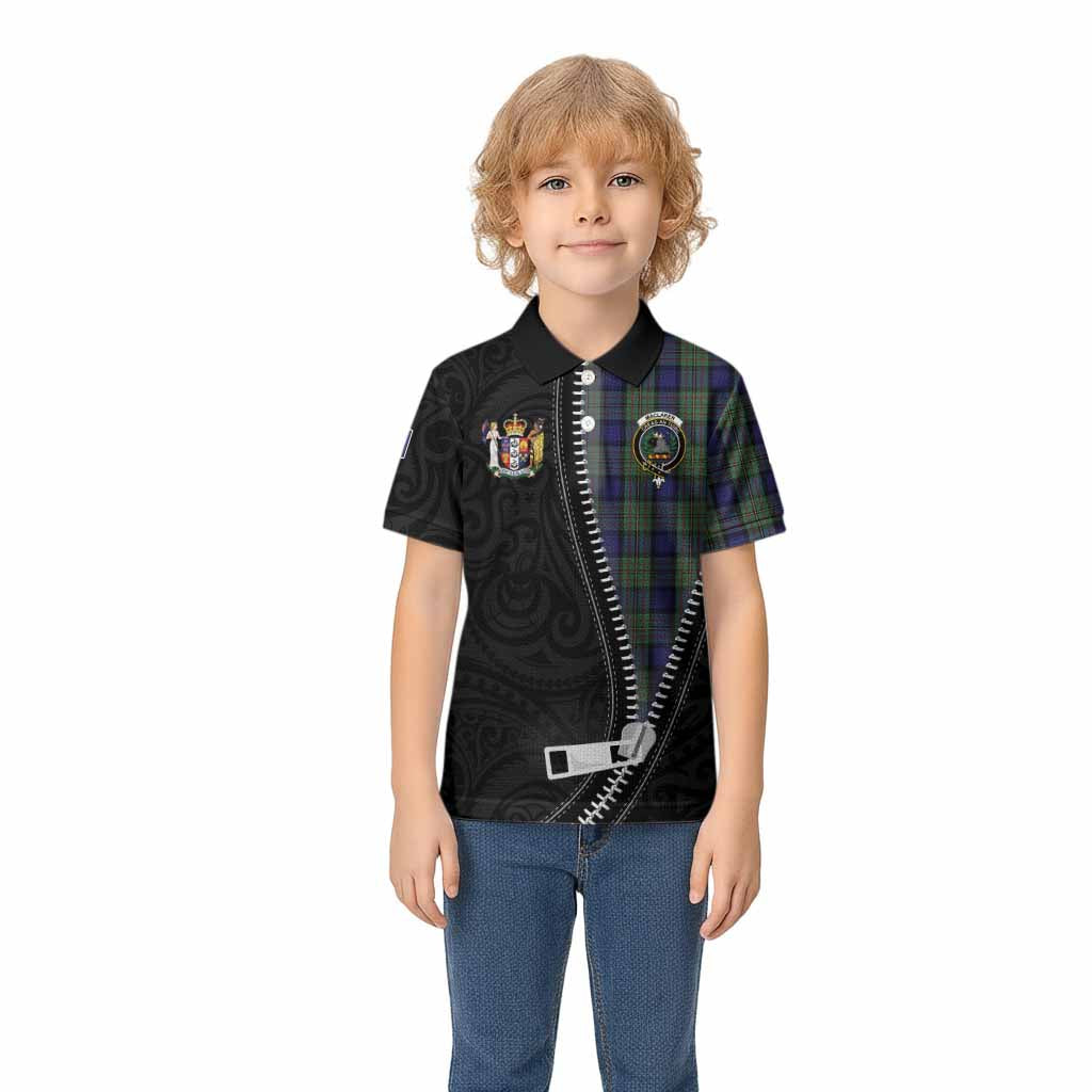MacLaren (McLaren) Tartan Kid Polo Shirt New Zealand Pattern Unique Zipper Stylized