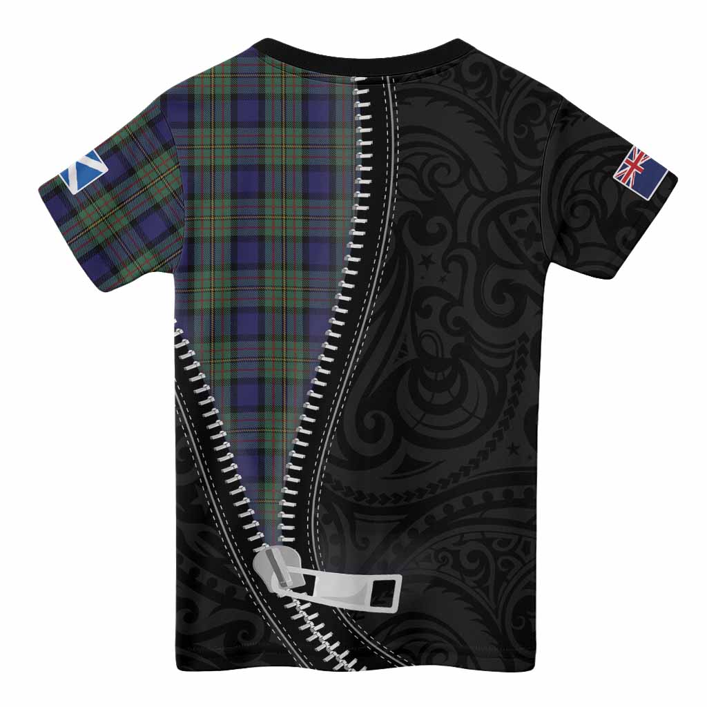 MacLaren (McLaren) Tartan Kid T-shirt New Zealand Pattern Unique Zipper Stylized
