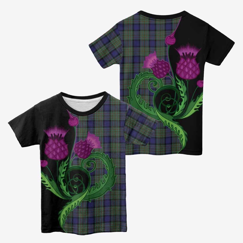 MacLaren (McLaren) Tartan Kid T-shirt Traditional Scottish Thistle