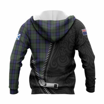 MacLaren (McLaren) Tartan Knitted Hoodie New Zealand Pattern Unique Zipper Stylized