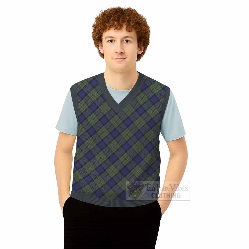 MacLaren (McLaren) Tartan  Knitted V-Neck Vest Cross Style