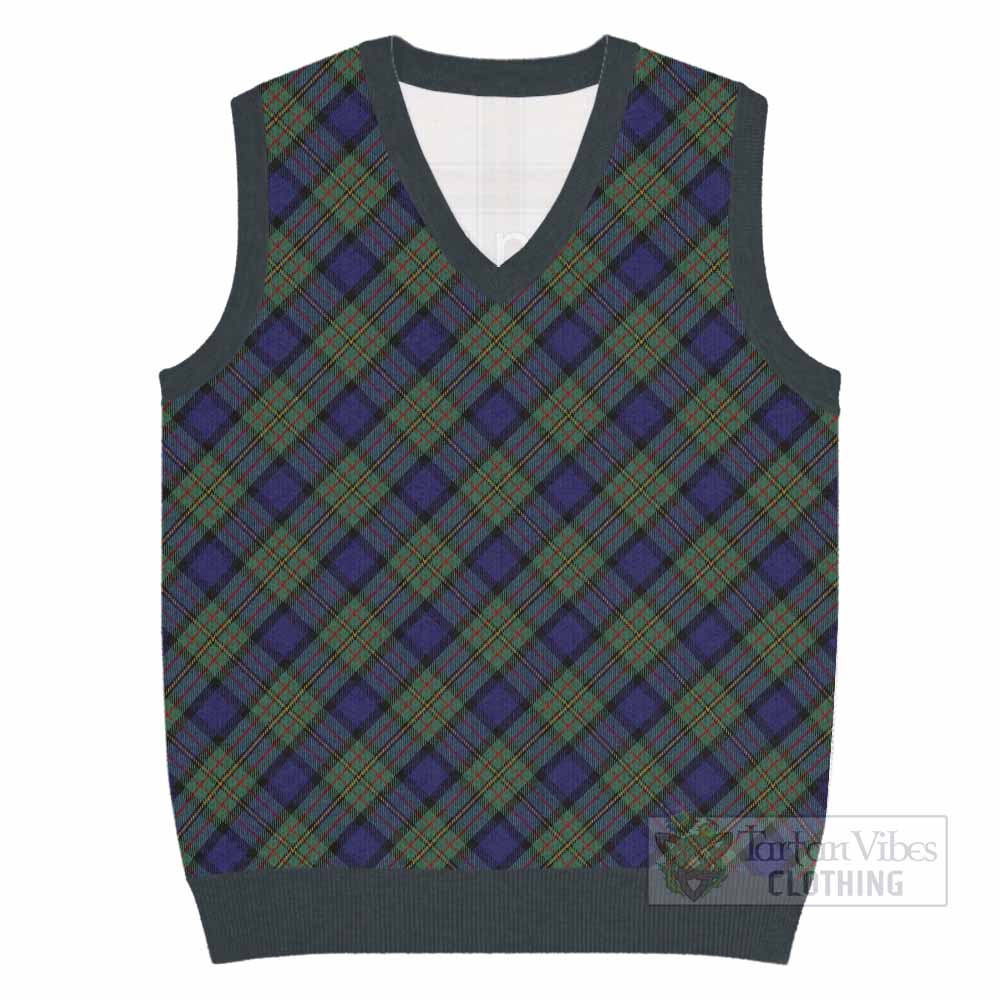 MacLaren (McLaren) Tartan  Knitted V-Neck Vest Cross Style