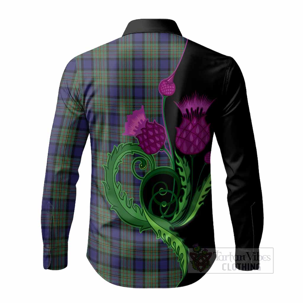 MacLaren (McLaren) Tartan Long Sleeve Button Shirts Traditional Scottish Thistle