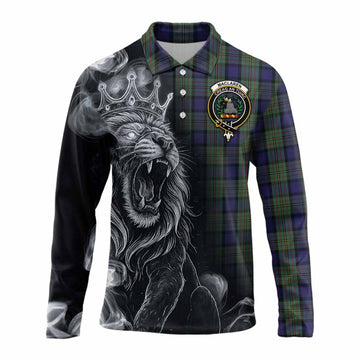 MacLaren (McLaren) Tartan Long Sleeve Polo Shirt Roaring Lion Heritage