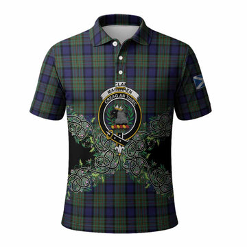 MacLaren (McLaren) Tartan Polo Shirt Thistle Scottish Spirit