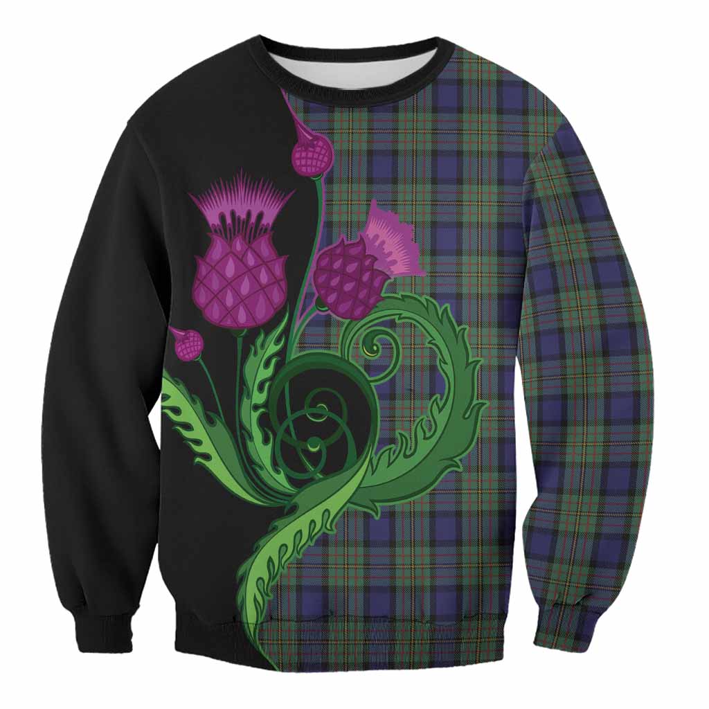 MacLaren (McLaren) Tartan Sweatshirt Traditional Scottish Thistle