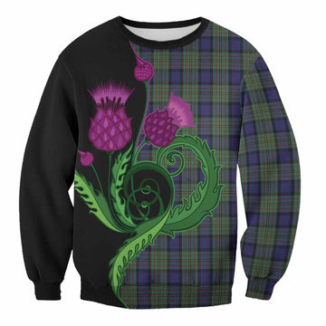 MacLaren (McLaren) Tartan Sweatshirt Traditional Scottish Thistle