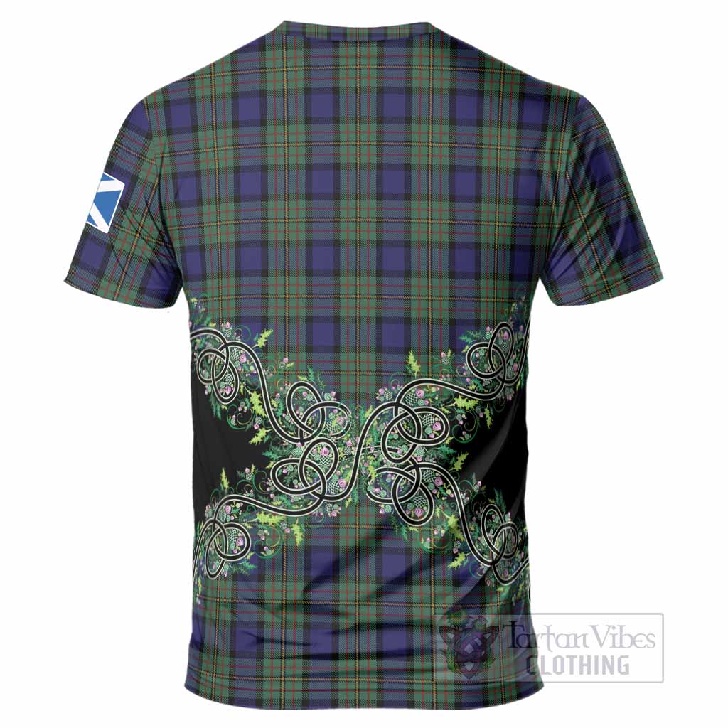 MacLaren (McLaren) Tartan T-Shirt Thistle Scottish Spirit