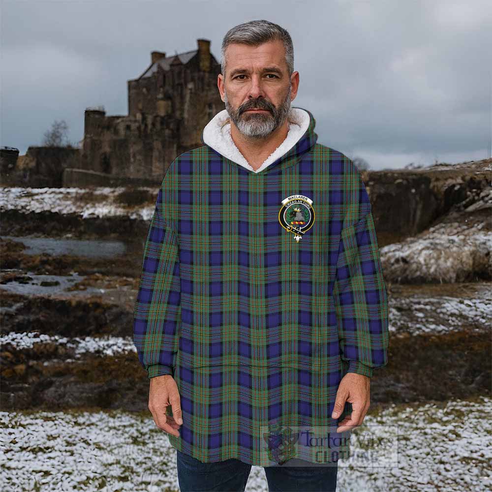MacLaren (McLaren) Tartan Wearable Blanket with Family Crest - Tartan Vibes Clothing