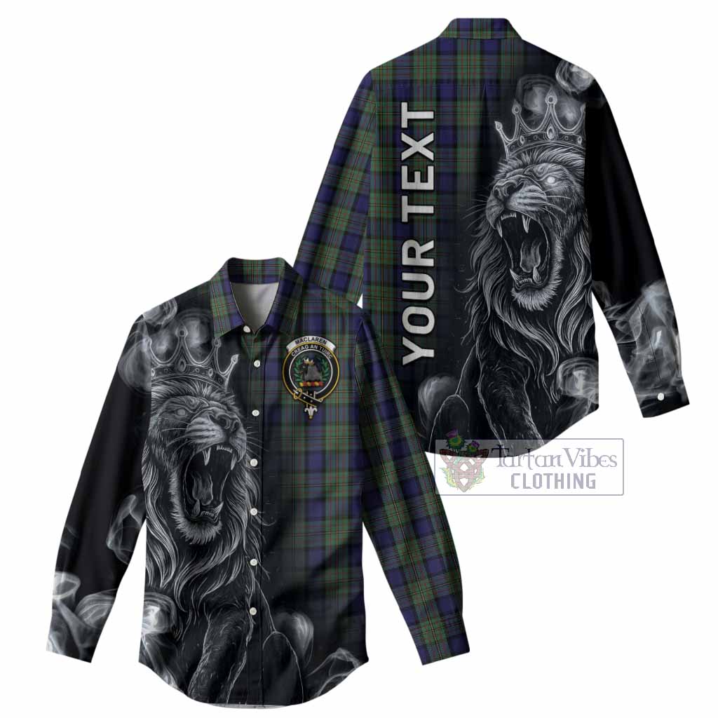 MacLaren (McLaren) Tartan Women Casual Shirt Roaring Lion Heritage
