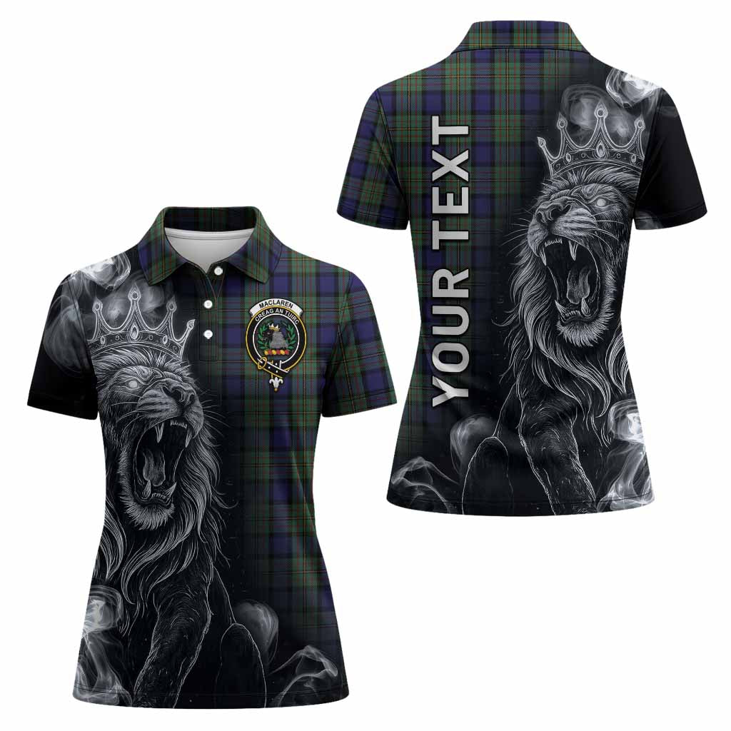 MacLaren (McLaren) Tartan Women Polo Shirt Roaring Lion Heritage