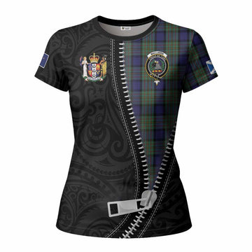 MacLaren (McLaren) Tartan Women T shirt New Zealand Pattern Unique Zipper Stylized