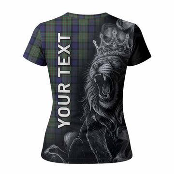 MacLaren (McLaren) Tartan Women T shirt Roaring Lion Heritage