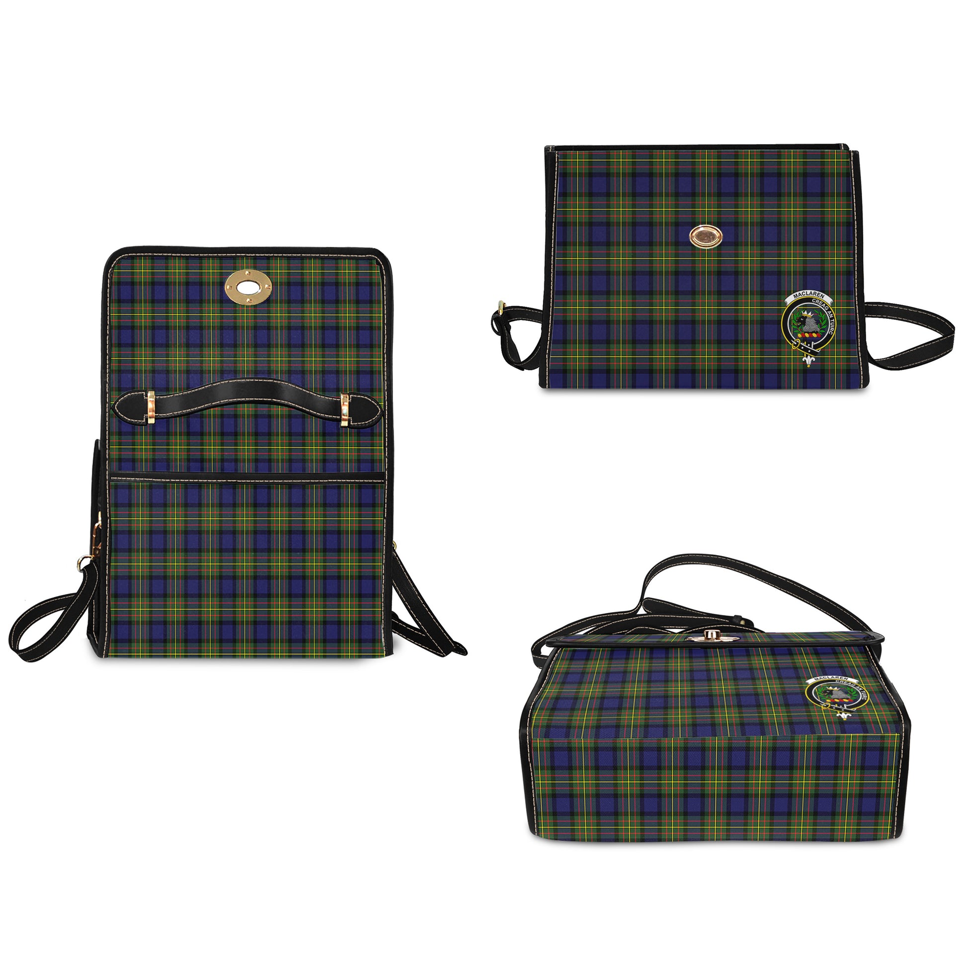 maclaren-modern-tartan-leather-strap-waterproof-canvas-bag-with-family-crest