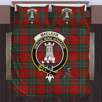 MacLean (McLean) Tartan Bedding Set with Family Crest
