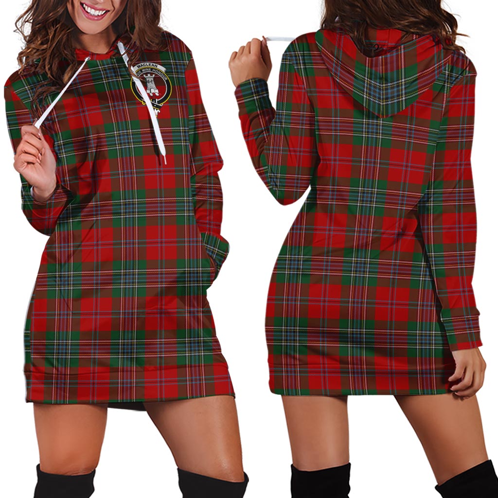 MacLean (McLean) Tartan Hoodie Dress with Family Crest - Tartan Vibes Clothing