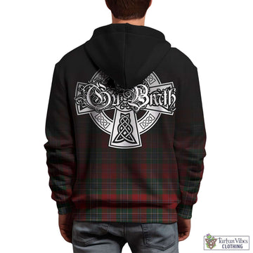 Tartan Vibes Clothing MacLean Tartan Hoodie Featuring Alba Gu Brath Family Crest Celtic Inspired