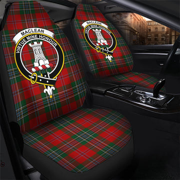MacLean Tartan Car Seat Cover with Family Crest - Tartanvibesclothing