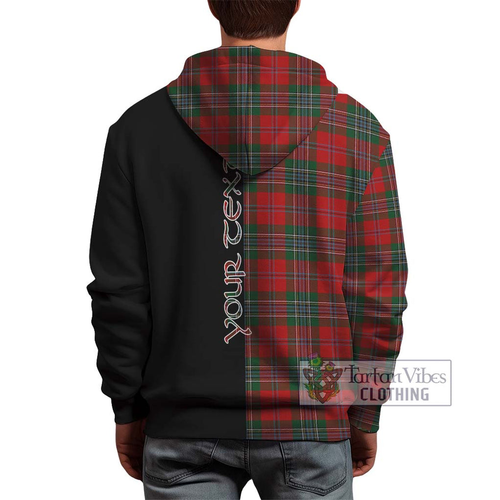 MacLean (McLean) Tartan Hoodie with Family Crest and Half Of Me Style - Tartanvibesclothing Shop