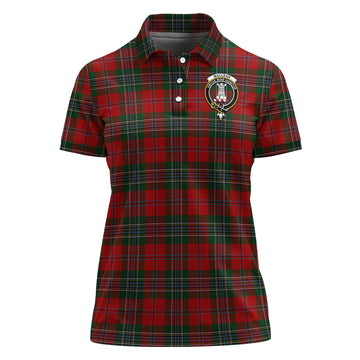 MacLean (McLean) Tartan Polo Shirt with Family Crest For Women - Tartan Vibes Clothing