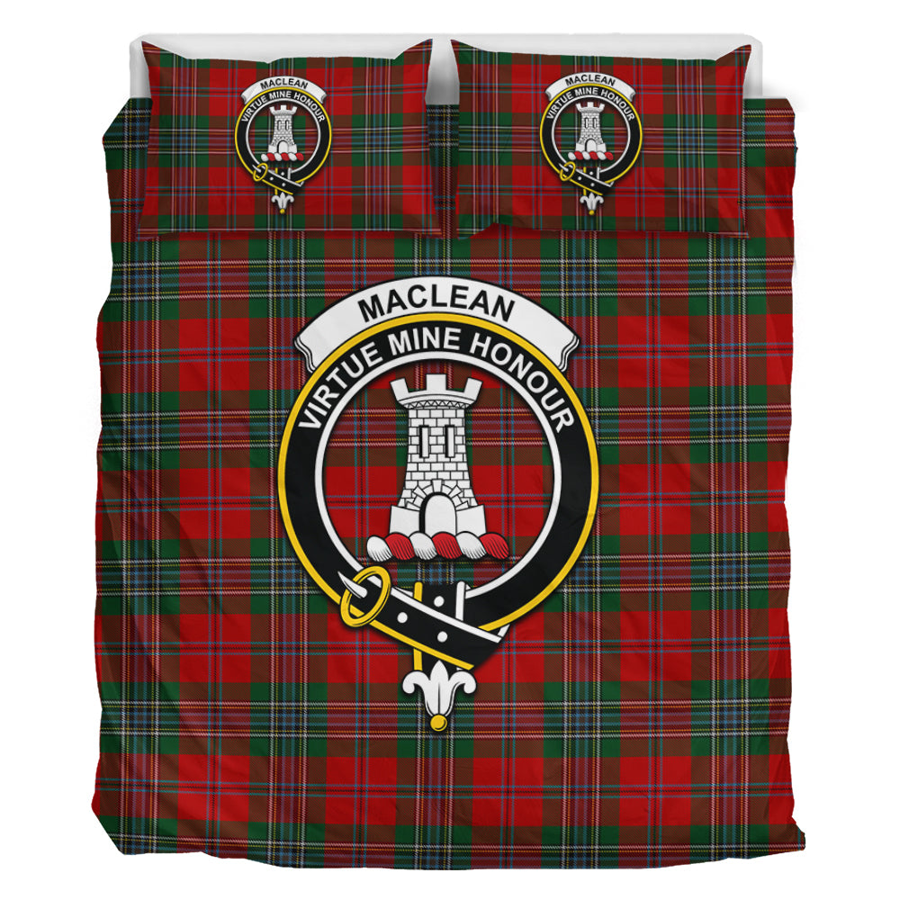 MacLean (McLean) Tartan Bedding Set with Family Crest - Tartan Vibes Clothing