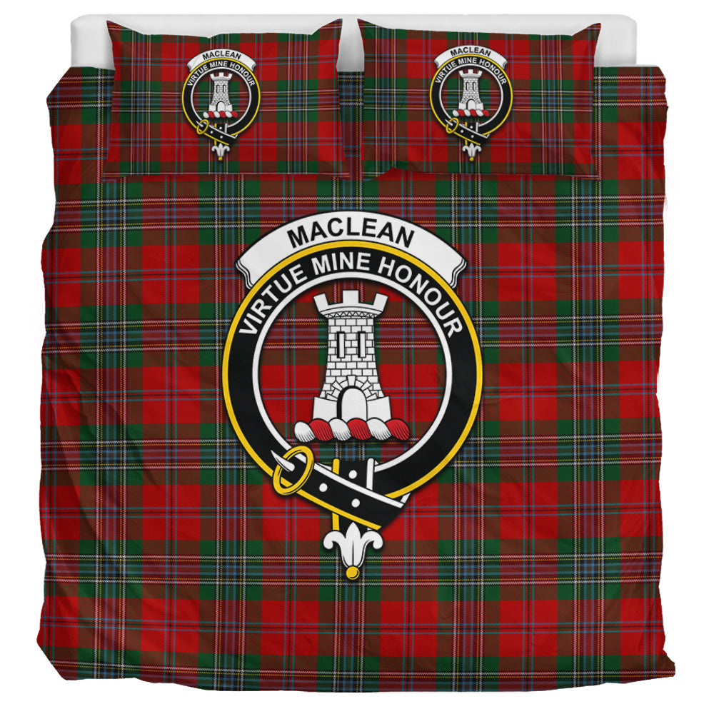 MacLean (McLean) Tartan Bedding Set with Family Crest UK Bedding Set UK Super King 104*94 inch - Tartan Vibes Clothing