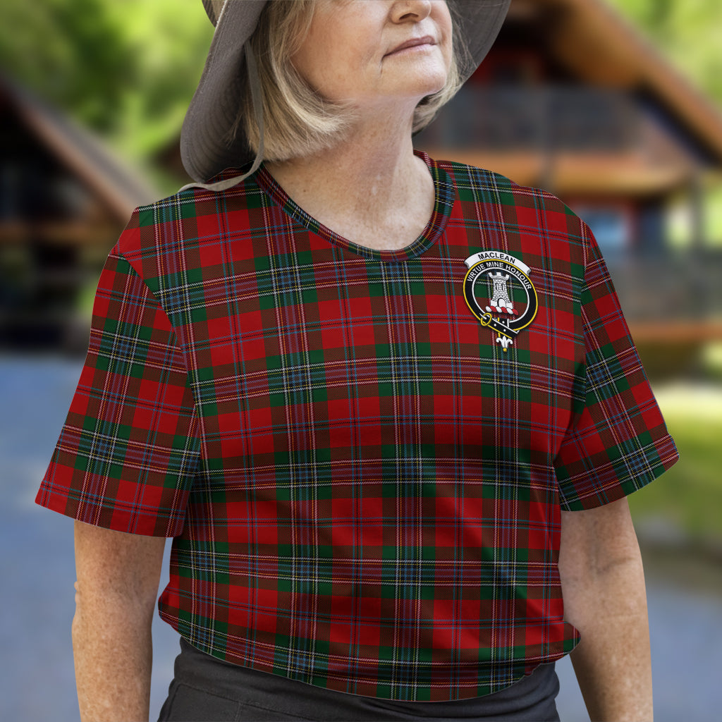MacLean (McLean) Tartan T-Shirt with Family Crest - Tartan Vibes Clothing