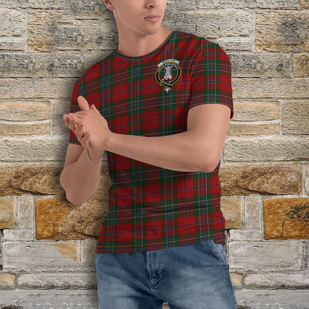 MacLean (McLean) Tartan T-Shirt with Family Crest - Tartan Vibes Clothing