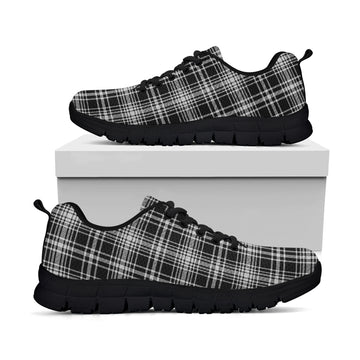MacLean Black and White Tartan Sneakers