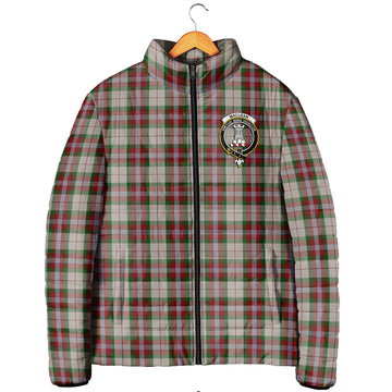 MacLean Dress Tartan Padded Jacket with Family Crest