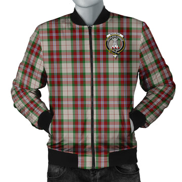 MacLean Dress Tartan Bomber Jacket with Family Crest
