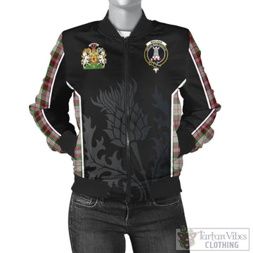 MacLean Dress Tartan Bomber Jacket with Family Crest and Scottish Thistle Vibes Sport Style