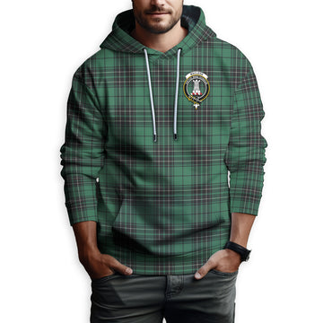 MacLean Hunting Ancient Tartan Hoodie with Family Crest