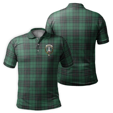 MacLean Hunting Ancient Tartan Men's Polo Shirt with Family Crest
