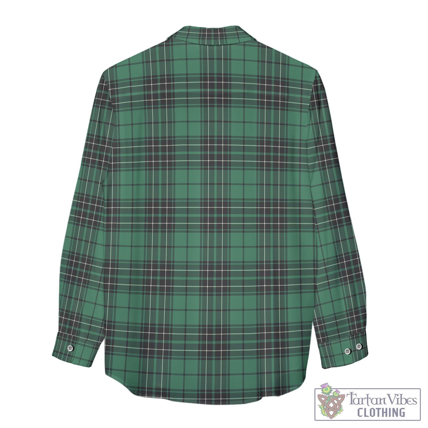 Tartan Vibes Clothing MacLean Hunting Ancient Tartan Womens Casual Shirt with Family Crest