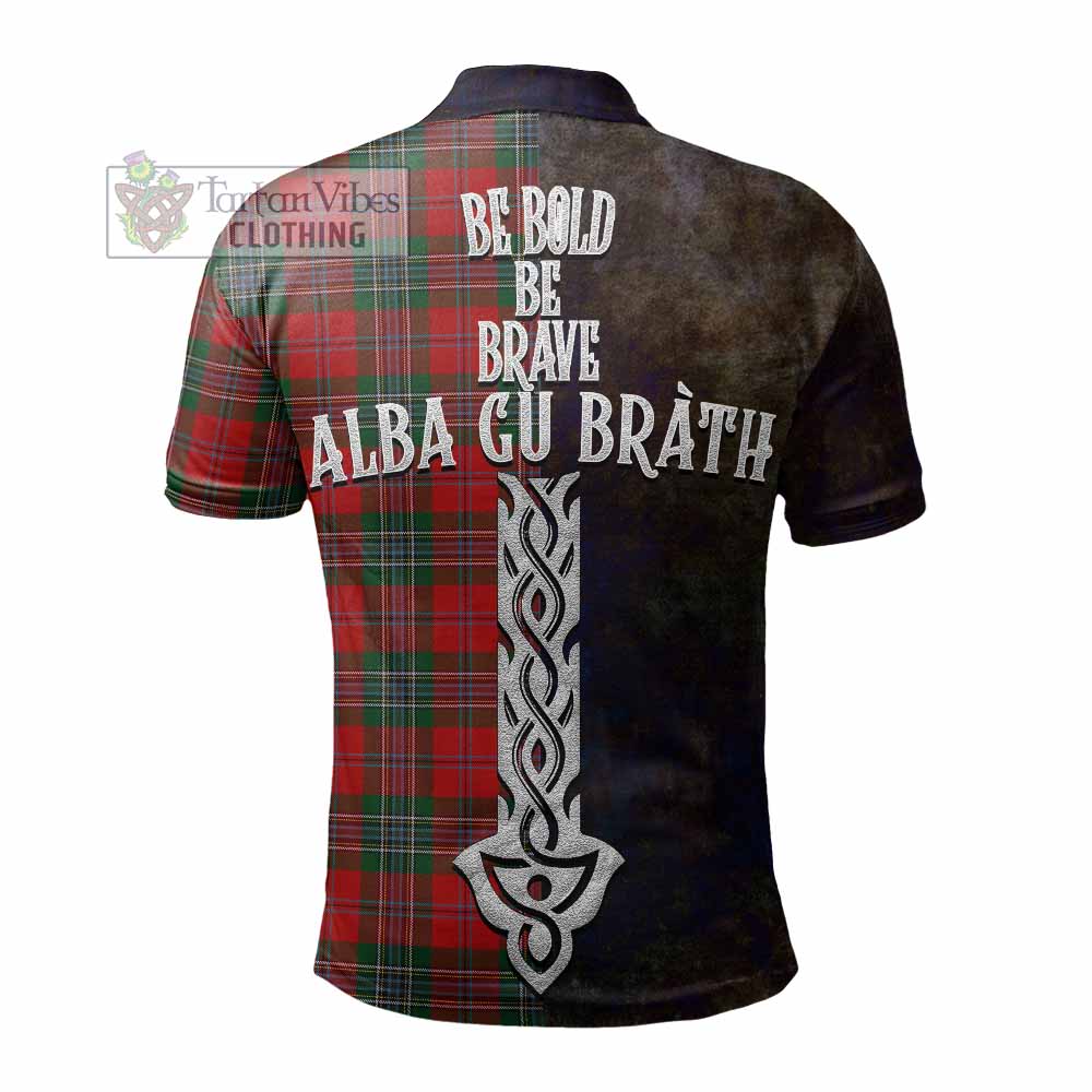 Tartan Vibes Clothing MacLean (McLean) Tartan Family Crest Polo Shirt Alba Gu Brath Be Brave Lion Ancient Style