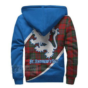 Tartan Vibes Clothing MacLean (McLean) Family Crest Tartan Sherpa Hoodie Celebrate Saint Andrew's Day in Style