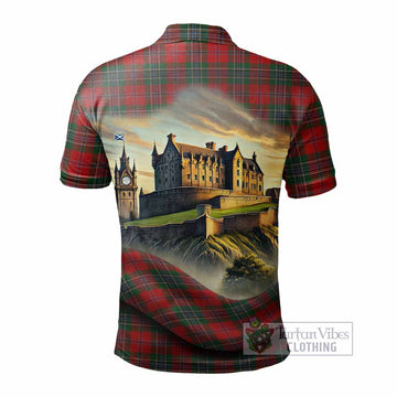 Tartan Vibes Clothing MacLean (McLean) Tartan Family Crest Polo Shirt with Scottish Ancient Castle Stype